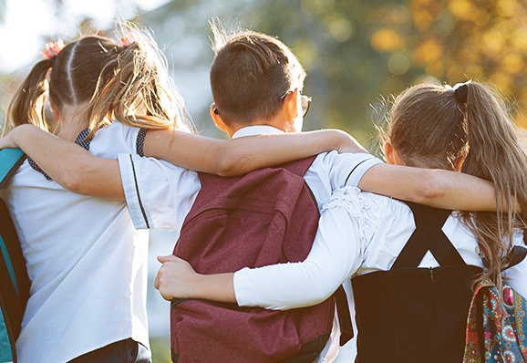 pupil school with friends support serious allergy with FAQs