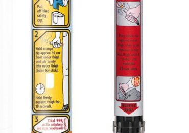 Adrenaline (epinephrine) is the emergency treatment for a serious allergic reaction.