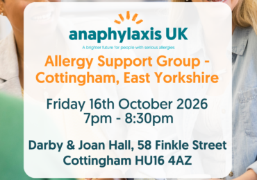 Allergy Support Group - Cottingham, October