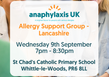 Allergy Support Group - Lancashire - September